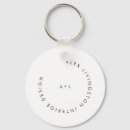 Search for circle key rings Black and white