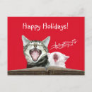 Search for cats singing postcards Xmas