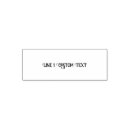 Search for one line rubber stamps Businessstationery