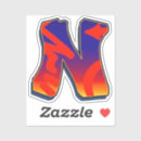 Search for alphabet letter n stickers Text