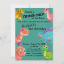Search for 3 rex birthday invitations 3rd birthday party