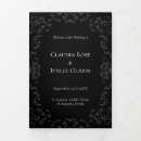 Search for trifold wedding programs Grey