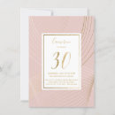 Search for pink and gold 30th birthday invitations Thirty