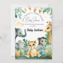 Search for cheetah baby shower invitations Whimsical