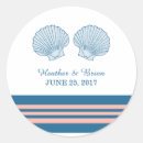 Search for coral and blue wedding stickers Modern