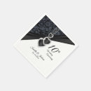 Search for 10th anniversary napkins Black
