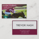 Search for thoroughbred business cards Equestrian