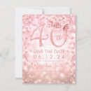 Search for 40th birthday save the dates Gold