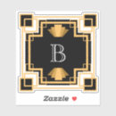 Search for roaring 20s party stickers Vintage