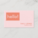 Search for hello business cards Modern