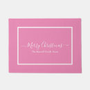 Search for merry christmas doormats Pink