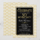 Search for roaring 20s invitations Black and gold
