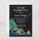 Search for camp out birthday invitations Campfire