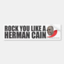 Search for cain bumper stickers Politics