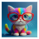 Search for cute rainbow kitten posters Feline
