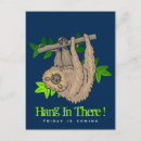 Search for hanging postcards Sloth