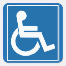 Search for wheelchair sign stickers Disabled