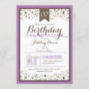 Search for purple 80th birthday invitations Adult