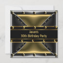 Search for mens 30th birthday invitations Black