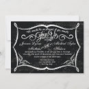 Search for rustic chalkboard invitations Black and white