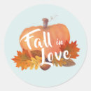 Search for autumn fall leaves stickers Pumpkin