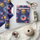 Search for 4th of july wrapping paper Usa flag
