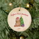 Search for hand drawn christmas tree decorations Baby's first christmas