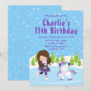 Search for ice skating birthday invitations Winter birthday party
