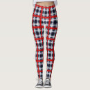 Search for black and red plaid leggings White
