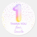 Search for 1st birthday favor stickers Girls first birthday