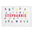 Search for alphabet pillowcases Letters