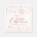 Search for winter wonderland napkins Pink