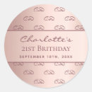 Search for script monogram stickers Rose gold