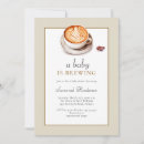 Search for a is brewing baby shower invitations Modern