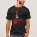 Search for i love soccer tshirts Red