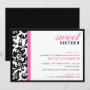 Search for damask invitations Pink