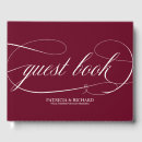Search for burgundy wedding guest books Marsala