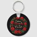 Search for give thanks key rings Christian