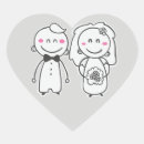 Search for cartoon wedding stickers Bride and groom