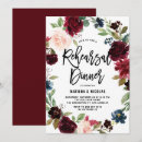 Search for autumn rehearsal dinner invitations Burgundy