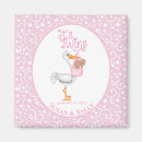 Search for stork birth announcement cards Pink