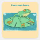 Search for cute green frogs stickers Cartoon frog