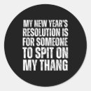 Search for funny new year stickers Design