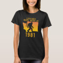 Search for born in 1981 tshirts Retro