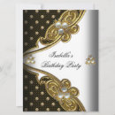 Search for black gold 35th birthday invitations Elegant birthday party