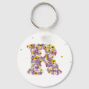Search for ornate letter key rings Flower