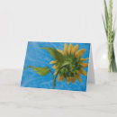Search for blank sunflower cards Blue