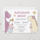 Search for hatching dinosaur invitations Baby