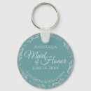 Search for silver wedding key rings Maid of honour