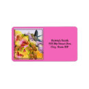 Search for hummingbird return address labels Flower